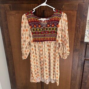 Umgee Multicolor Boho Tunic Top